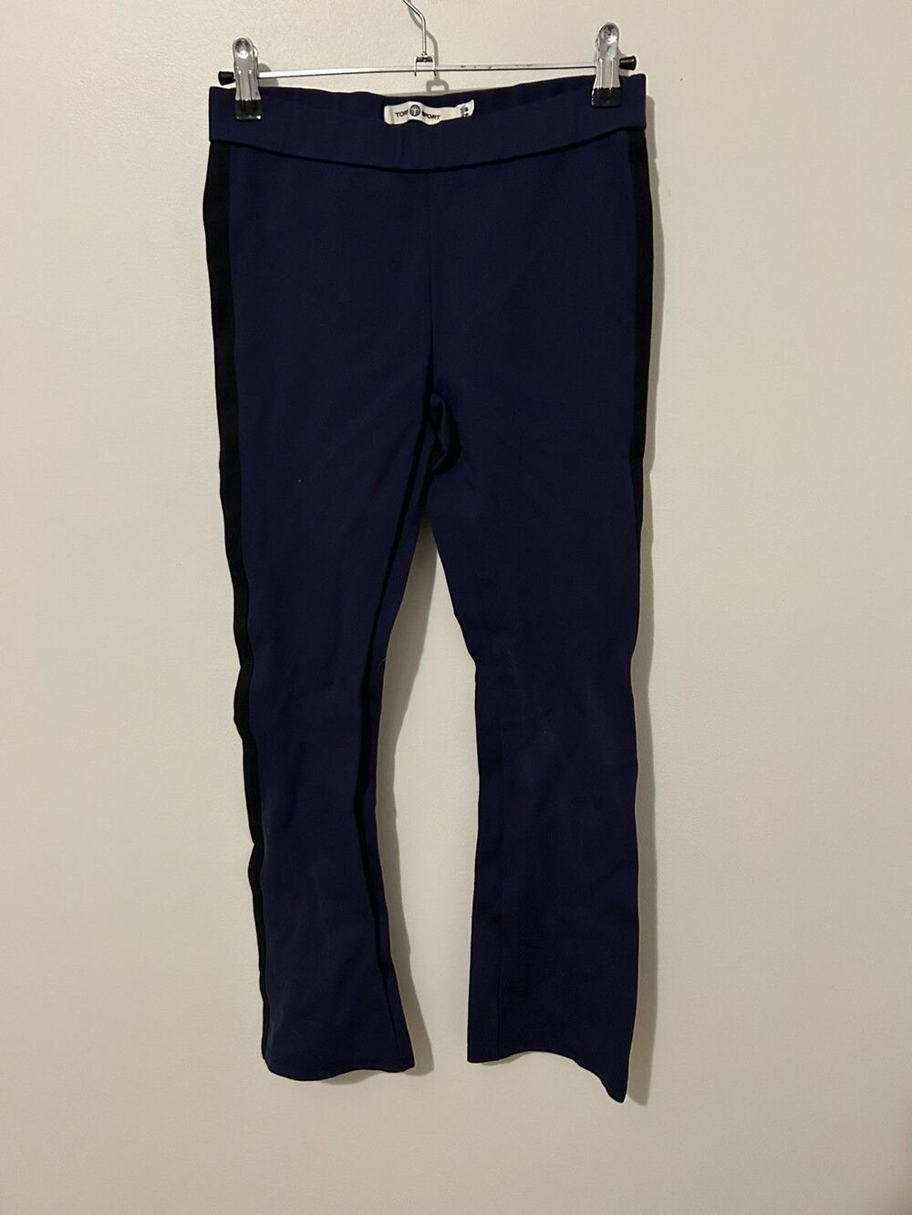 Tory Burch Sport Womens Pull On Pants Stretch Size XS Navy Blue Active Athletic